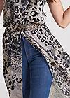 Detail front view Animal Print Maxi Top