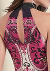 Detail back view Moroccan Nights Paisley Dress