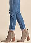 Detail side view Cuffed Relaxed Fit Straight Leg Jeans