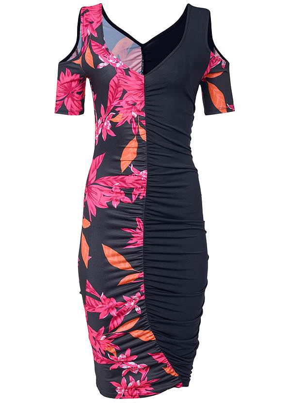 Ghost with background  view Midnight Floral Print Bodycon Dress