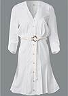 Ghost with background  view Button-Front Shirt Dress
