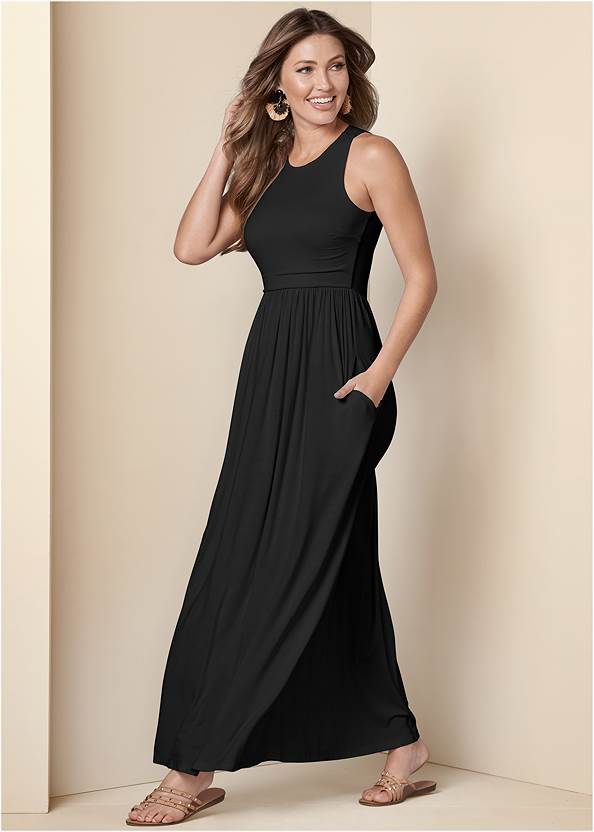 Alternate View Maxi Dress With Pockets