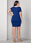 Alternate View Ruched T Shirt Dress