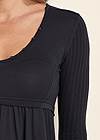 Alternate View High-Low Ribbed Casual Top