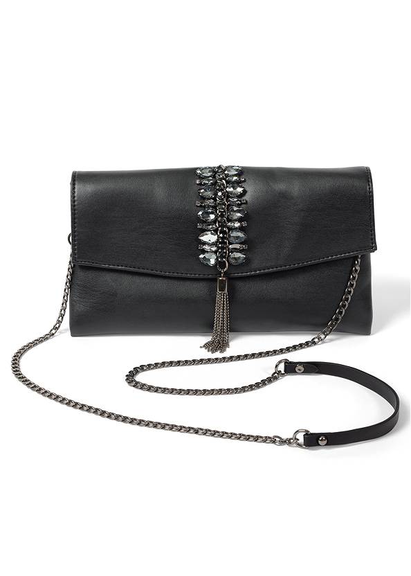Front View Embellished Clutch
