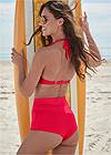 Back view Marilyn Underwire Push-Up Halter Top