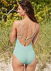 Back View Eyelet One-Piece