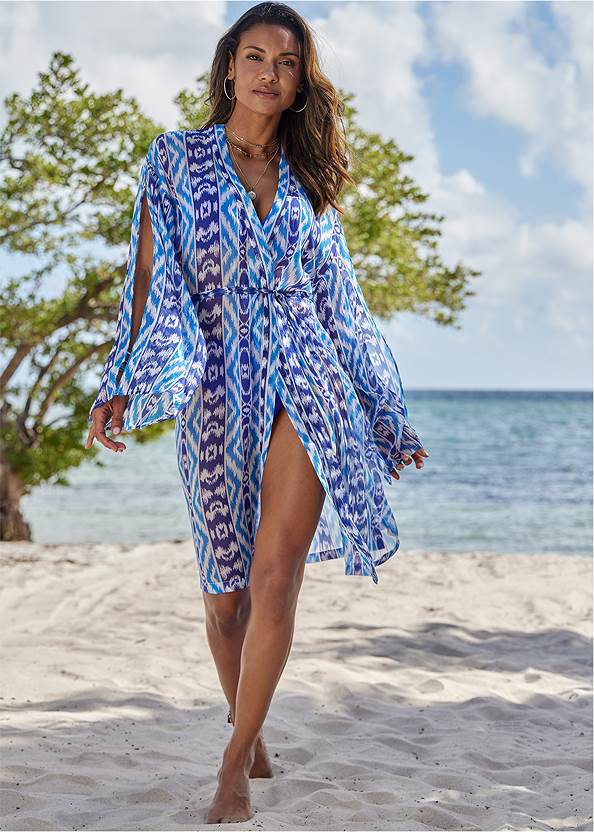 Peek-A-Boo Sleeve Kimono,Marilyn Underwire Push-Up Halter Top,Goddess Scoop Front Bottom,Pleated One-Piece,Cold-Shoulder Beach Tunic,Striped Rope Shell Tote Bag