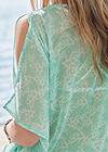 Detail back view Cold-Shoulder Beach Tunic