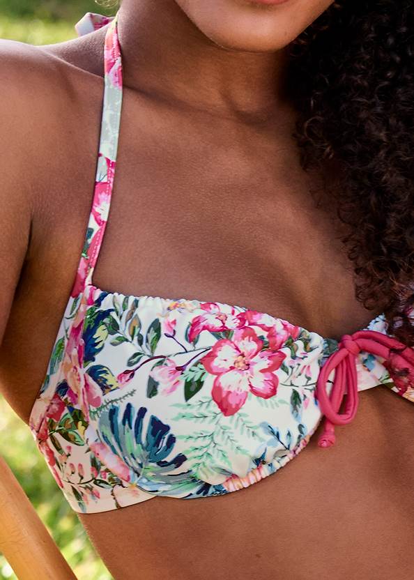 Detail front view French Bra Swim Top