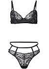 Ghost with background  view Strappy Lace Bra Set