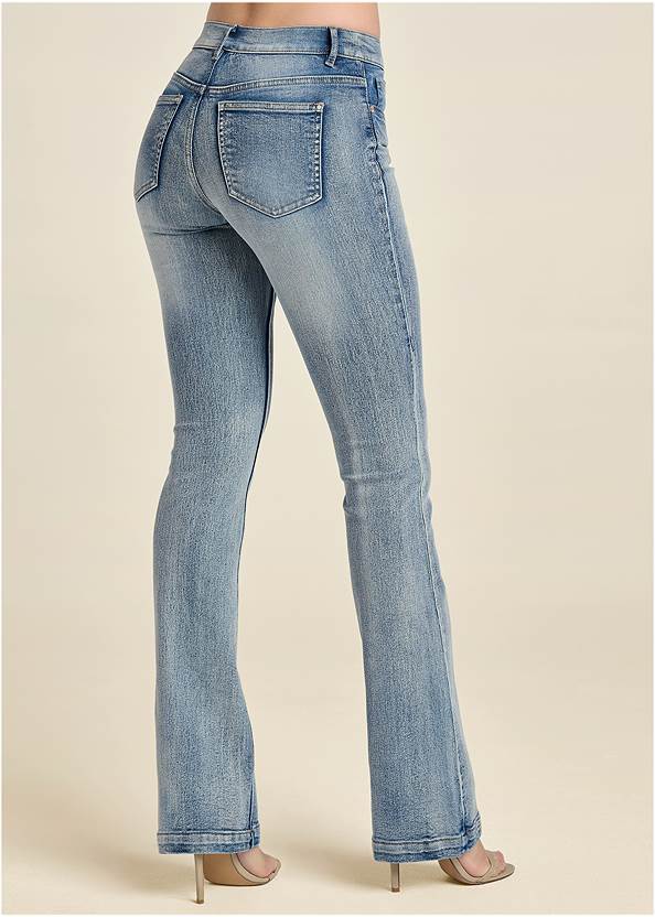 Back View Bootcut Jeans