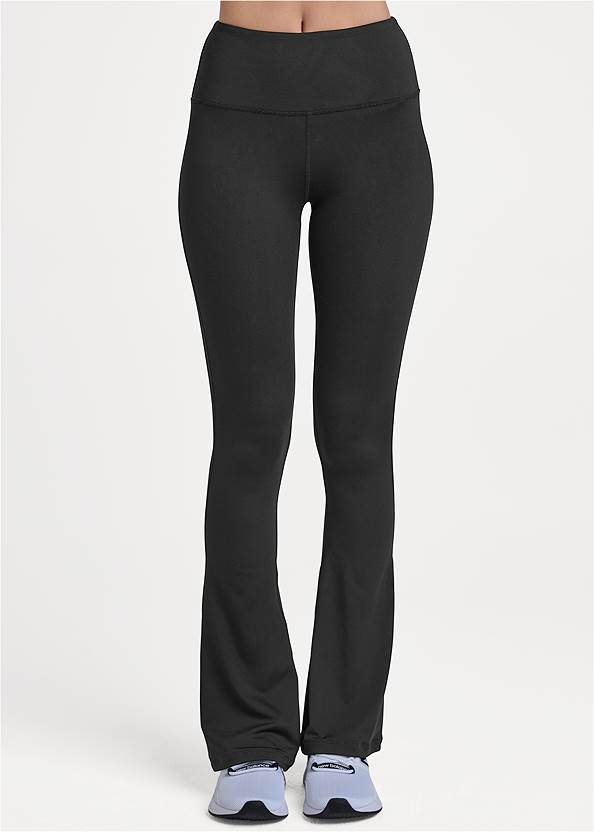 Waist down front view High-Rise Flare Leggings