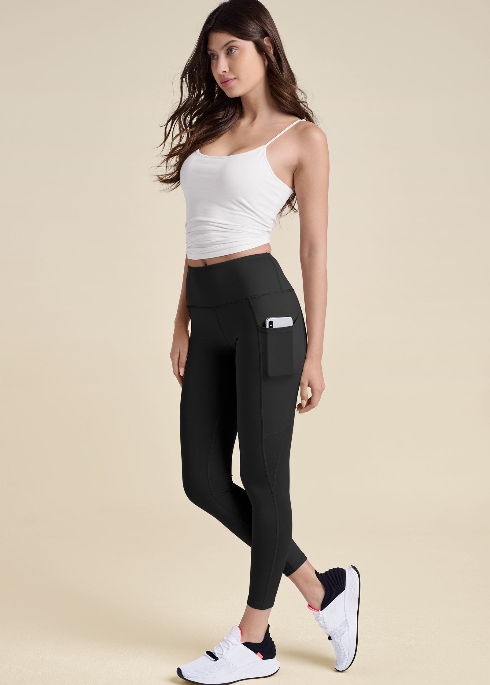 Activewear with phone clearance pocket