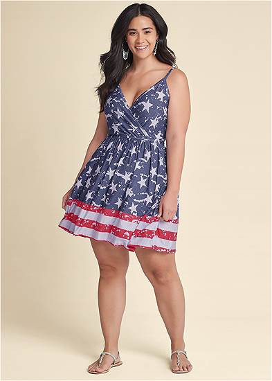 Plus Size Americana Mini Dress