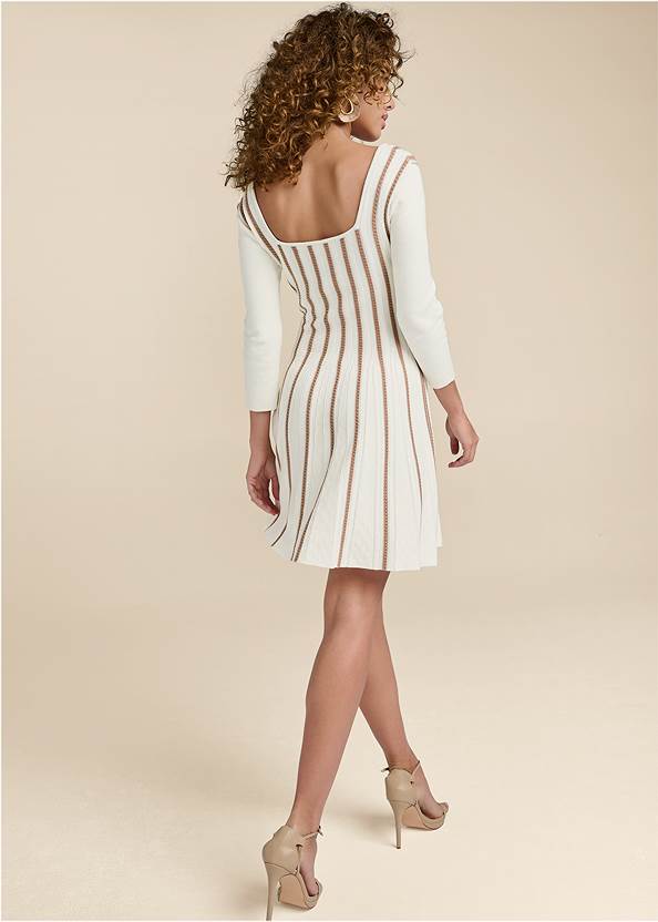 Full back view A-Line Sweater Dress