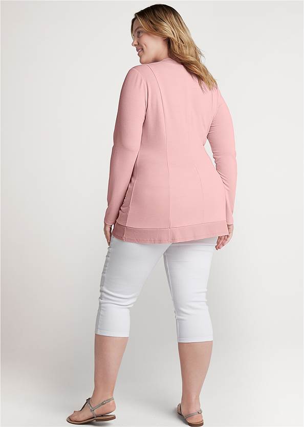 Back View Ruched Lounge Jacket