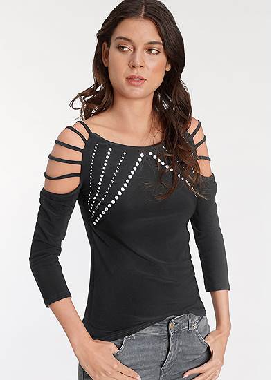 Strappy Embellished Top