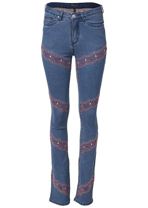 Ghost with background  view Embellished Bootcut Jeans