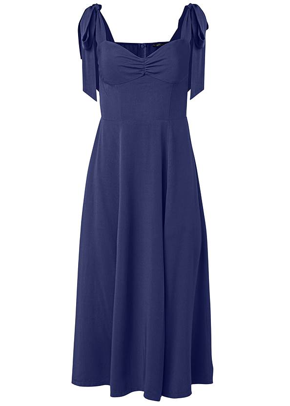 Ghost with background  view Tie Shoulder Midi Dress
