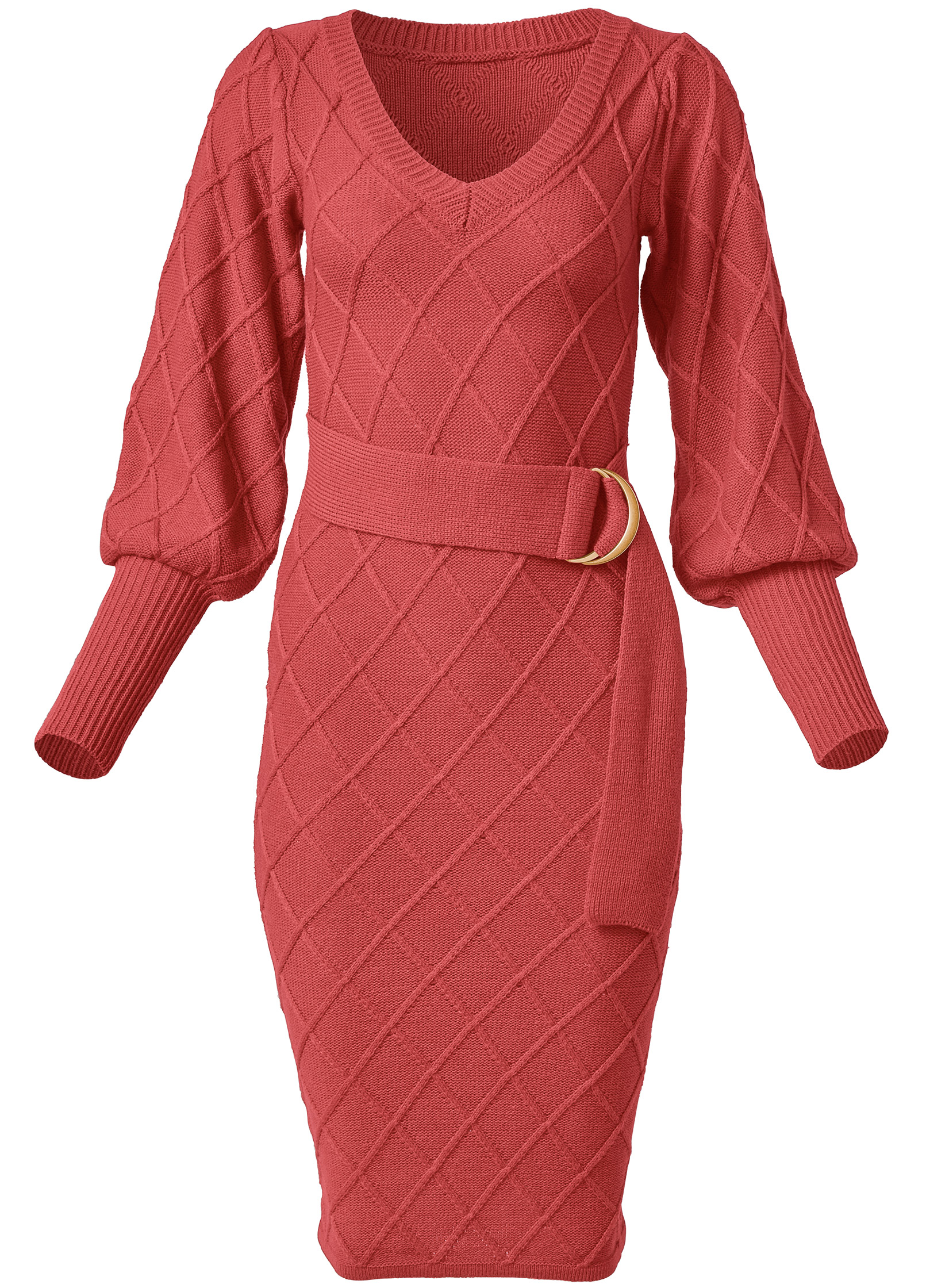 Red midi sale sweater dress