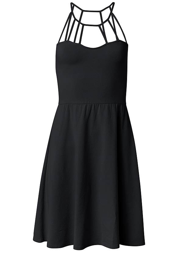 Ghost with background  view Strappy Detail A-Line Dress