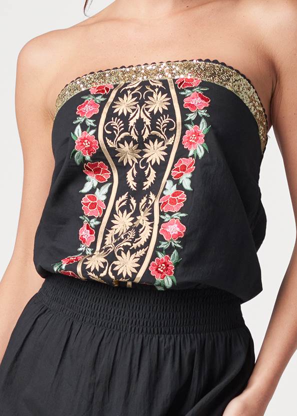 Alternate View Embroidered High-Low Dress