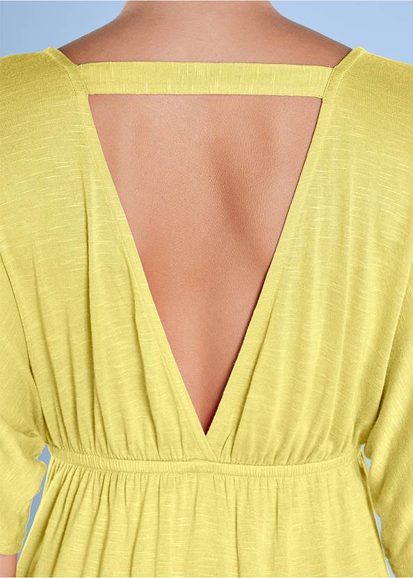 Detail  view Deep V Cover-Up Tunic