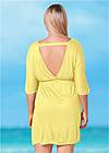 Back View Deep V Cover-Up Tunic