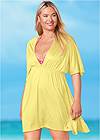 Full Front View Deep V Cover-Up Tunic