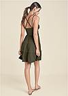 Back View Tiered Strappy Mini Dress