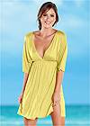 Full front view Deep V Cover-Up Tunic