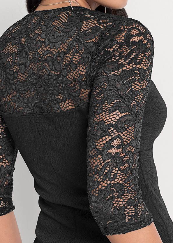 Alternate View Lace Sleeve Top