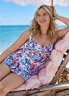Front View Slimming Skirted One-Piece