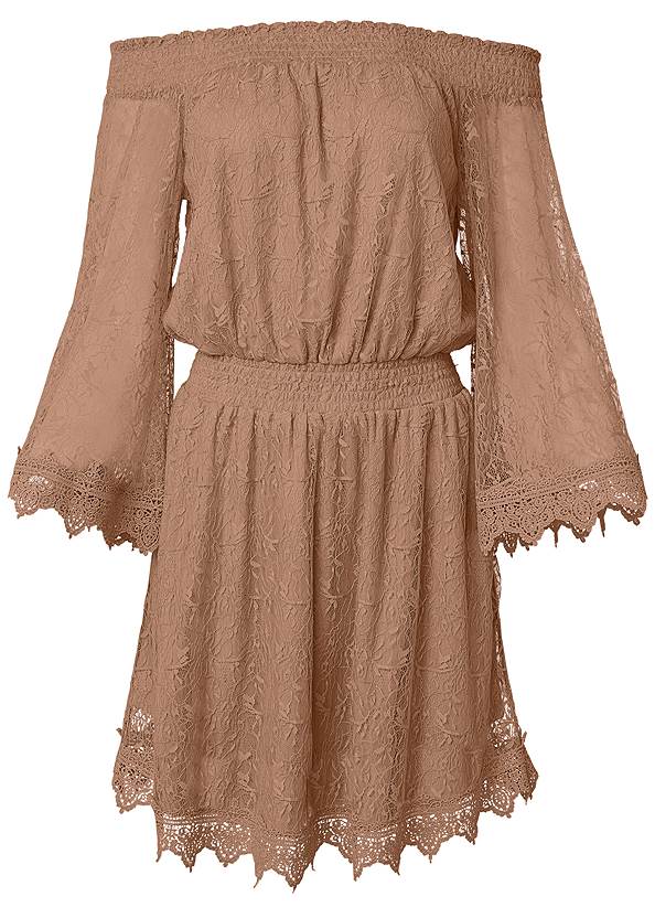 Alternate View Off-The-Shoulder Lace Dress