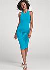 Front View Strappy Back Bodycon Dress