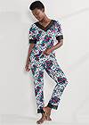 Full front view Tee And Pants Pajama Set
