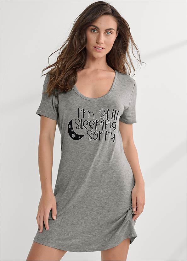 Cropped front view Sleep Shirt