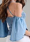 Alternate View Smocked Fitted Halter Top