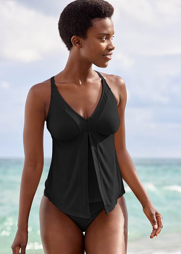 Flyaway Tankini Top,Classic Hipster Mid-Rise Bottom,Full Coverage Mid-Rise Hipster Bikini Bottom,Classic Scoop Front Bottom ,Underwire Twist Tankini Top,The Arbor Pants