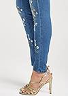 Detail side view Embroidered Skinny Jeans