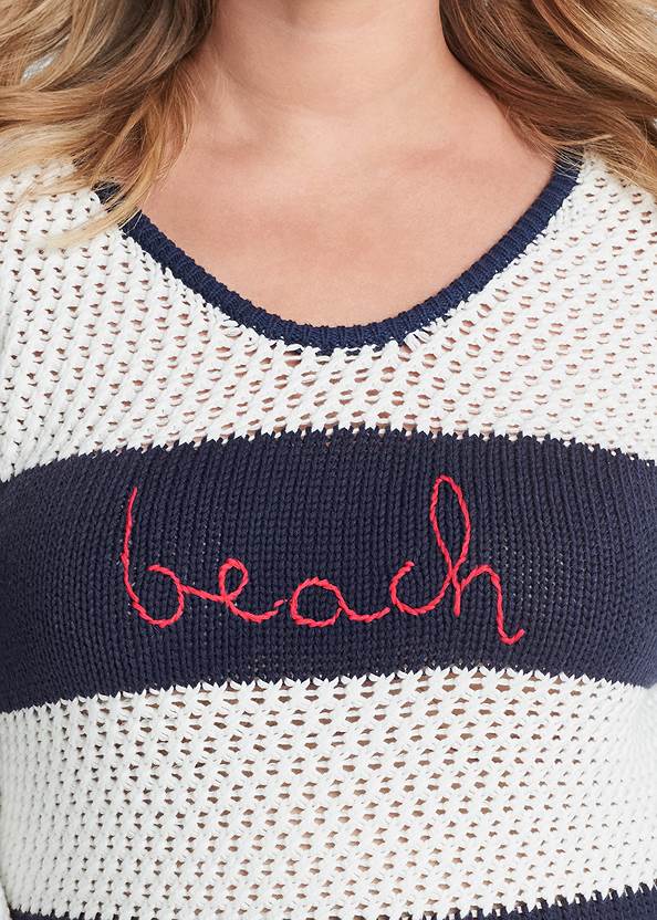 Alternate View Open Knit Beach Sweater