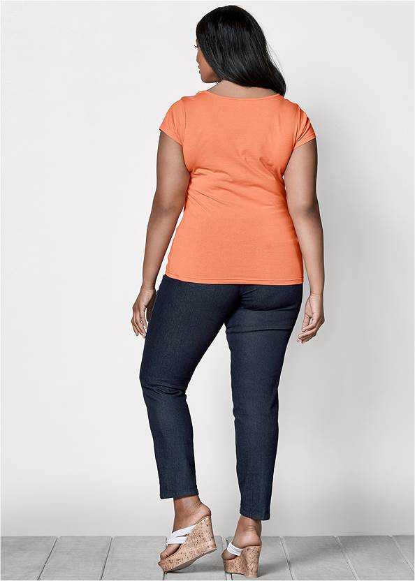 Back View Square Neck Top, Any 2 For $39