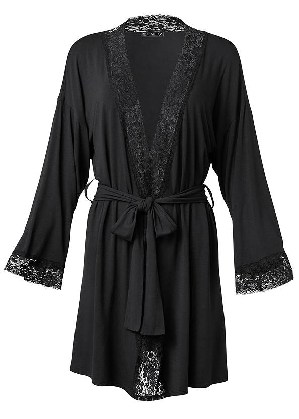 Ghost with background  view Lace Detail Robe