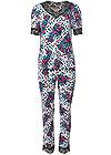 Ghost with background front view Tee And Pants Pajama Set