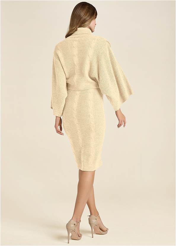Back View Two-Piece Sweater Dress