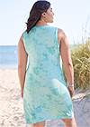 Back View Twist Front Cover-Up Dress