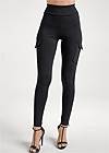 Front View  Cargo High-Rise Ponte Pants