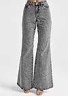 Waist down front view New Vintage Wide Flare Jeans