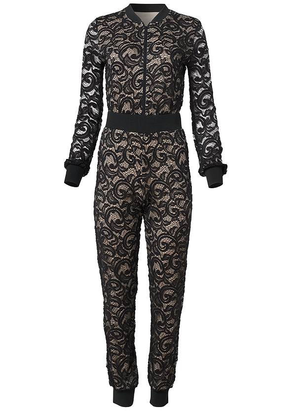 Ghost with background  view Lace Jogger Jumpsuit